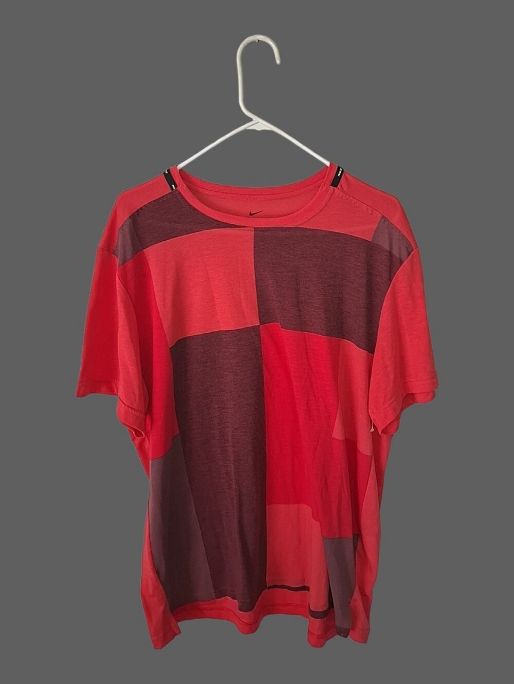 Nike Men’s Red Block Graphic Short Sleeve Tee